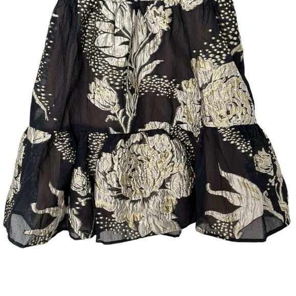 Elliatt Picard Black and White Floral Mini Dress | Size XS - Picture 2 of 12